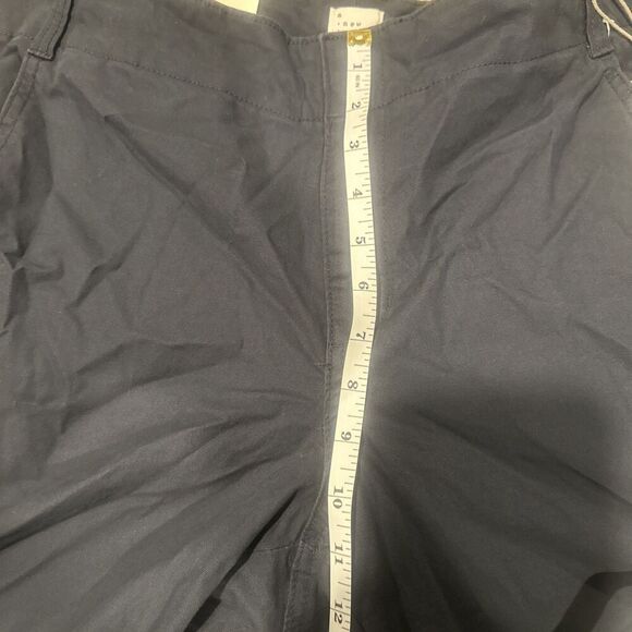 Women's Mid-Rise Relaxed Straight Leg Chino Pants - A New Day Navy Size 14. U - Picture 7 of 9